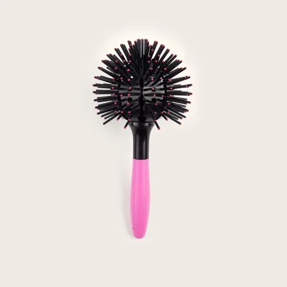Tangle-Free Hair Brush with 3D Round Design