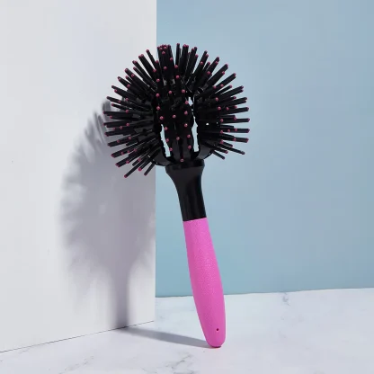 Tangle-Free Hair Brush with 3D Round Design - Image 2