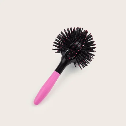 Tangle-Free Hair Brush with 3D Round Design - Image 3