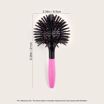 Tangle-Free Hair Brush with 3D Round Design - Image 5