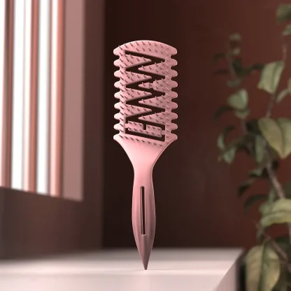 Hollow Wet Hair Brush with Pointed Handle - Image 5