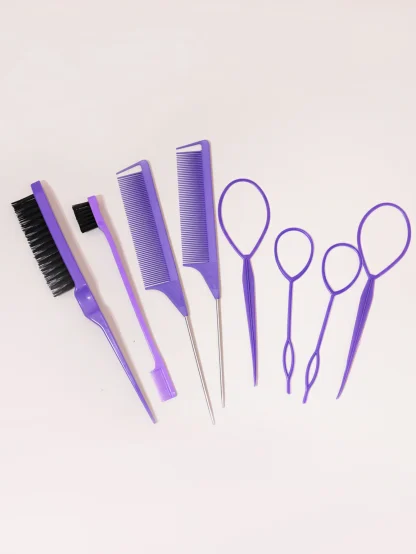 8 Pieces Hair Styling Comb Set - Image 6