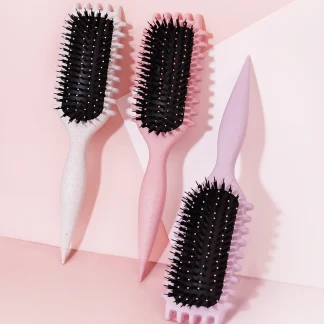 Hair Brushes with Wavy Edge Design