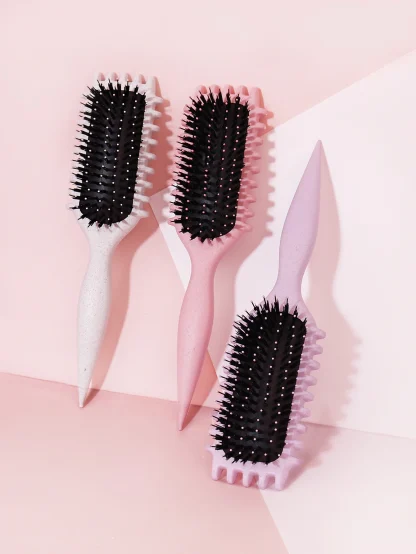 Hair Brushes with Wavy Edge Design