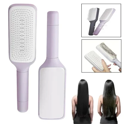 Self Cleaning Hair Comb with Anti-Static - Image 2