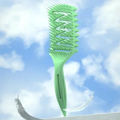 Hollow Wet Hair Brush with Pointed Handle - Image 6