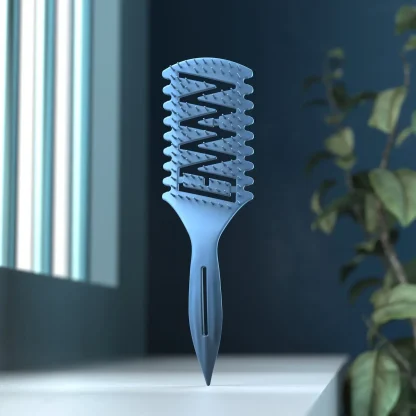 Hollow Wet Hair Brush with Pointed Handle - Image 4