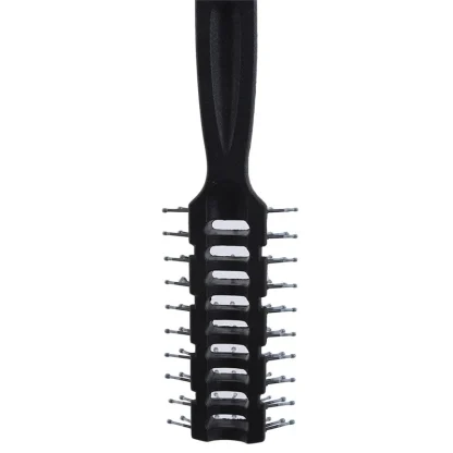 Ribbed Black Hair Brush for Fluffy Hair - Image 8