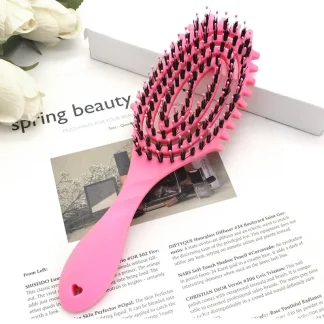 Detangling Bristle Brush with Hollow Out