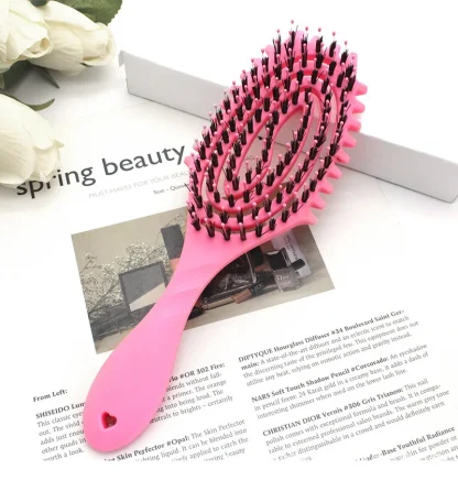 Detangling Bristle Brush with Hollow Out