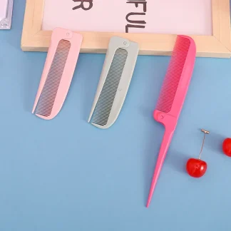 Foldable Hair Comb with Pointed Handle