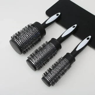 Black Cylinder Styling Hair Brushes
