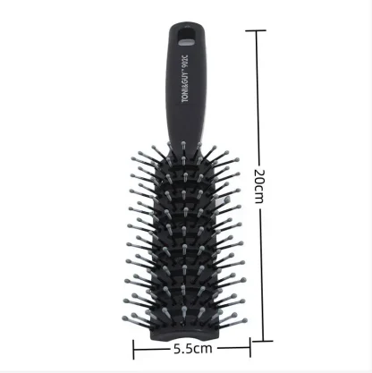 Ribbed Black Hair Brush for Fluffy Hair - Image 7