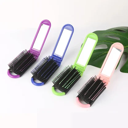 Foldable Anti Static Brush with Mirror - Image 2