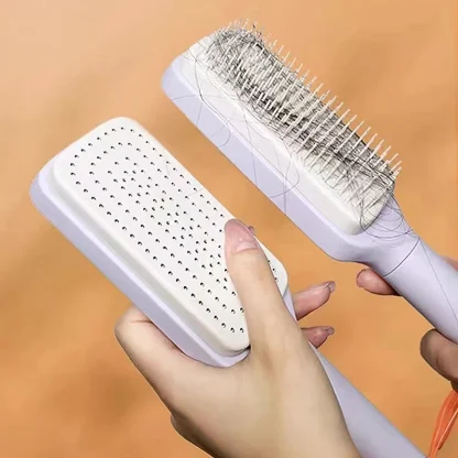 Anti-Static Self Cleaning Hair Brushes - Image 3