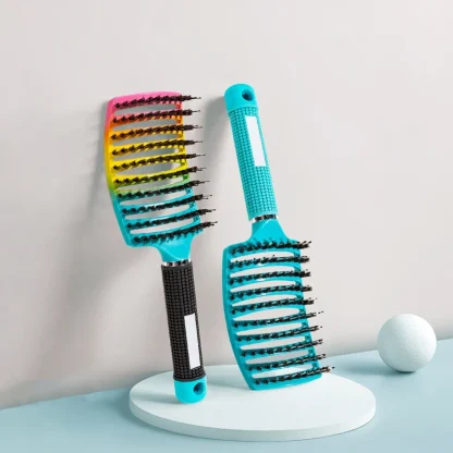 Vented Hair Brush with Colorful Design - Image 2