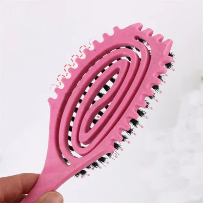 Detangling Bristle Brush with Hollow Out - Image 10