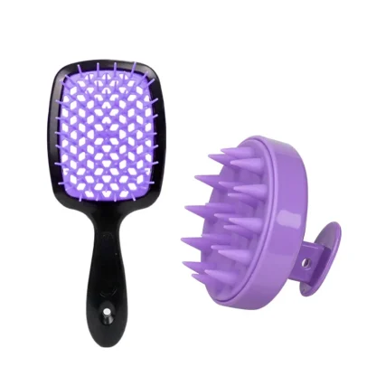 Soft Hair Brush with Hollow Out Design - Image 4