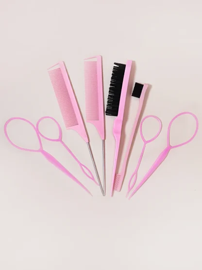 8 Pieces Hair Styling Comb Set - Image 7