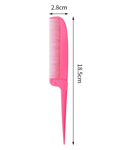 Foldable Hair Comb with Pointed Handle - Image 8