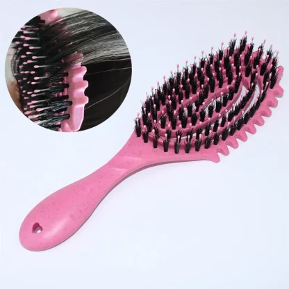 Detangling Bristle Brush with Hollow Out - Image 2