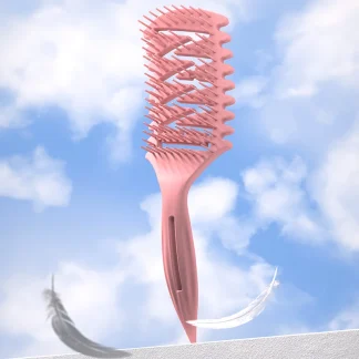Hollow Wet Hair Brush with Pointed Handle