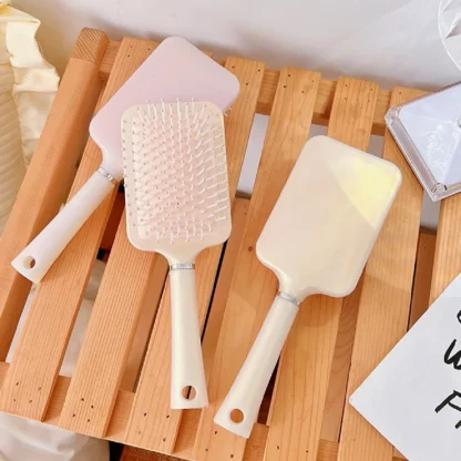 Paddle Hair Brush with Light Candy Color - Image 3