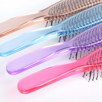 Clear Colored Hair Brushes with Anti-Static - Image 14