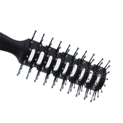 Ribbed Black Hair Brush for Fluffy Hair - Image 6