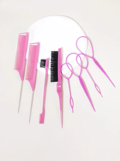 8 Pieces Hair Styling Comb Set - Image 4