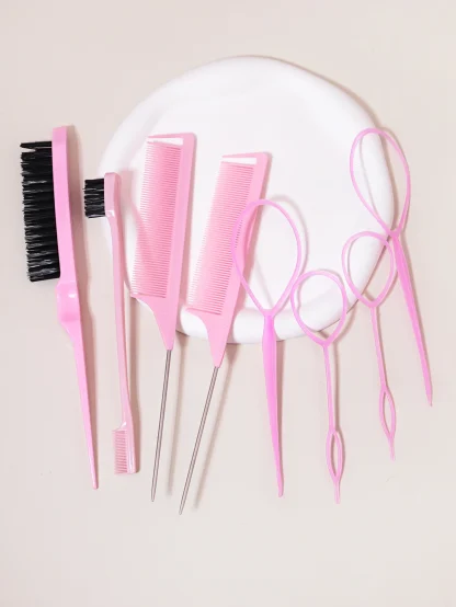 8 Pieces Hair Styling Comb Set - Image 2